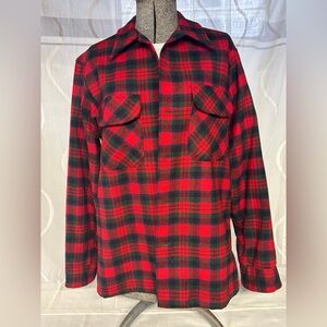 Pendleton Red and Black Plaid Shirt